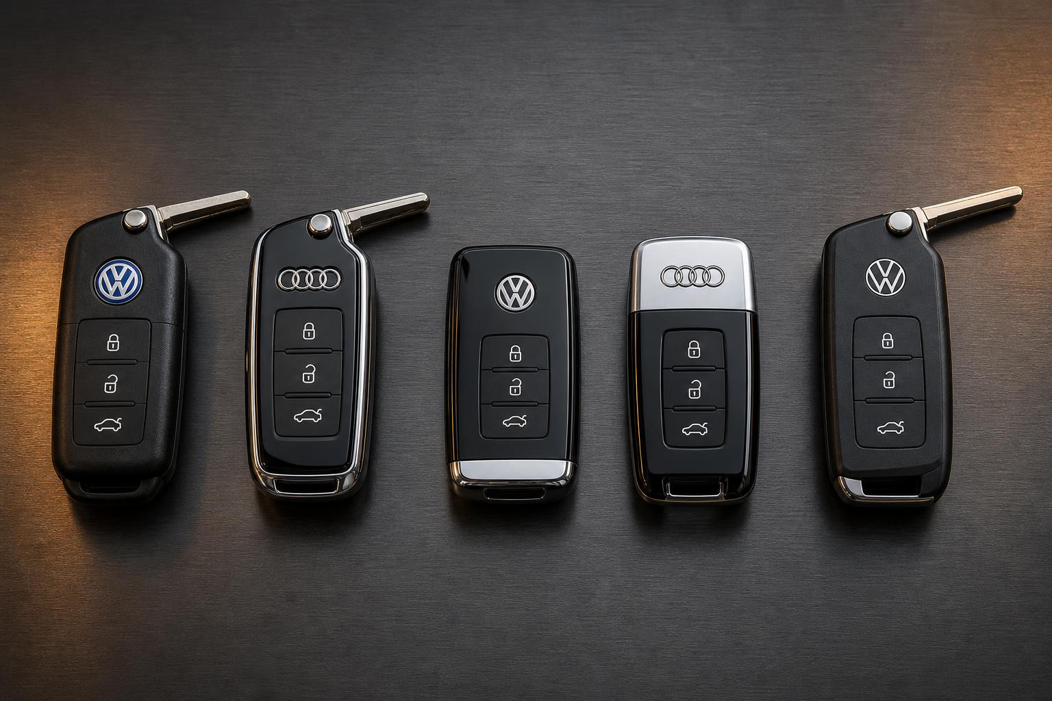VAG Key Programming in futuristic diagnostic garage